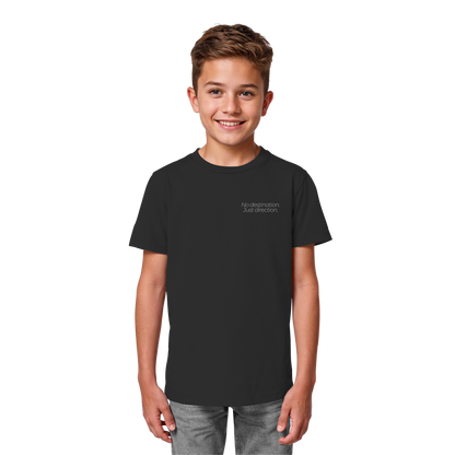 No destination. Just direction. - Kids Bio T-Shirt