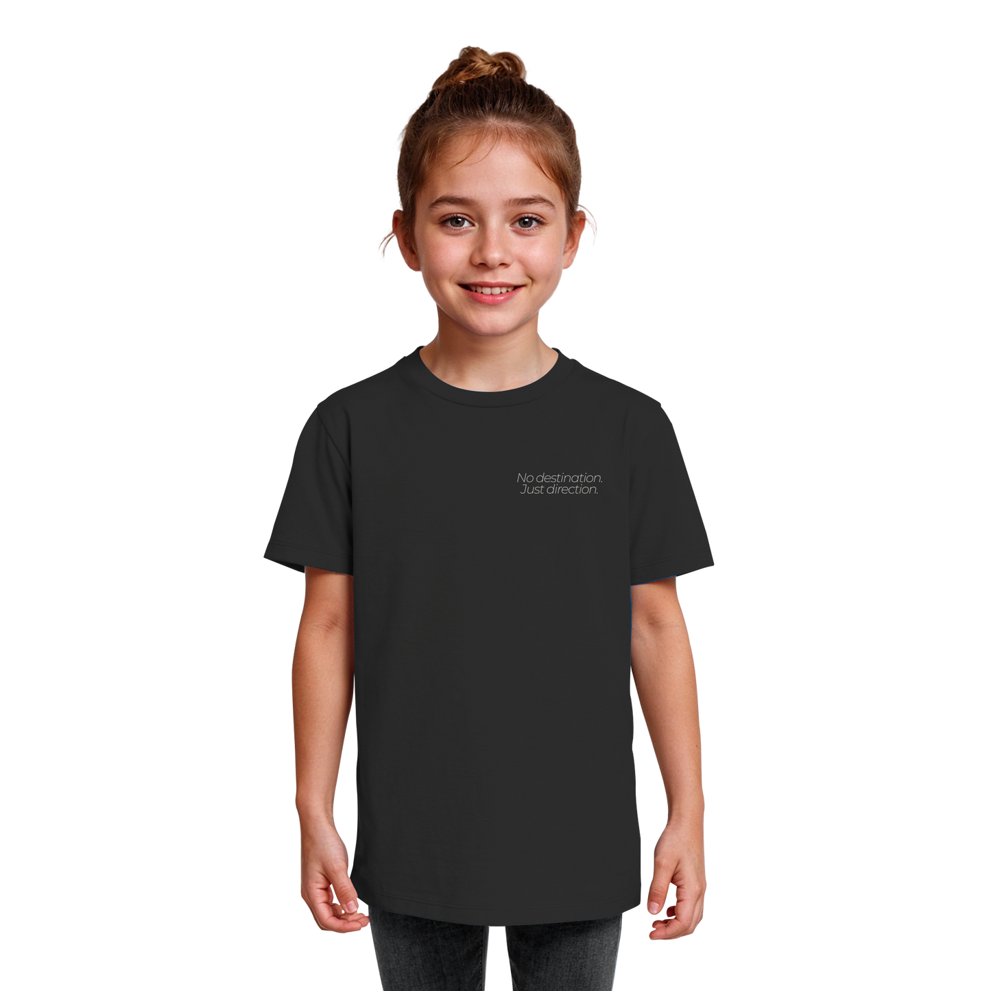 No destination. Just direction. - Kids Bio T-Shirt