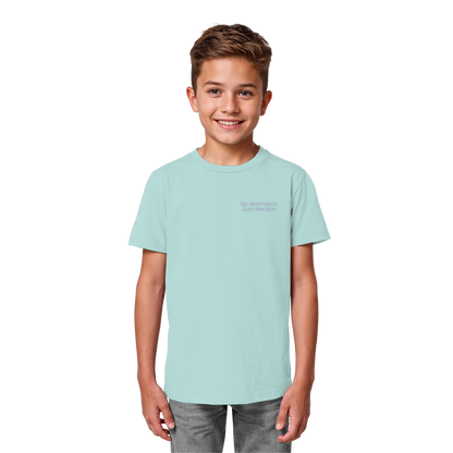 No destination. Just direction. - Kids Bio T-Shirt