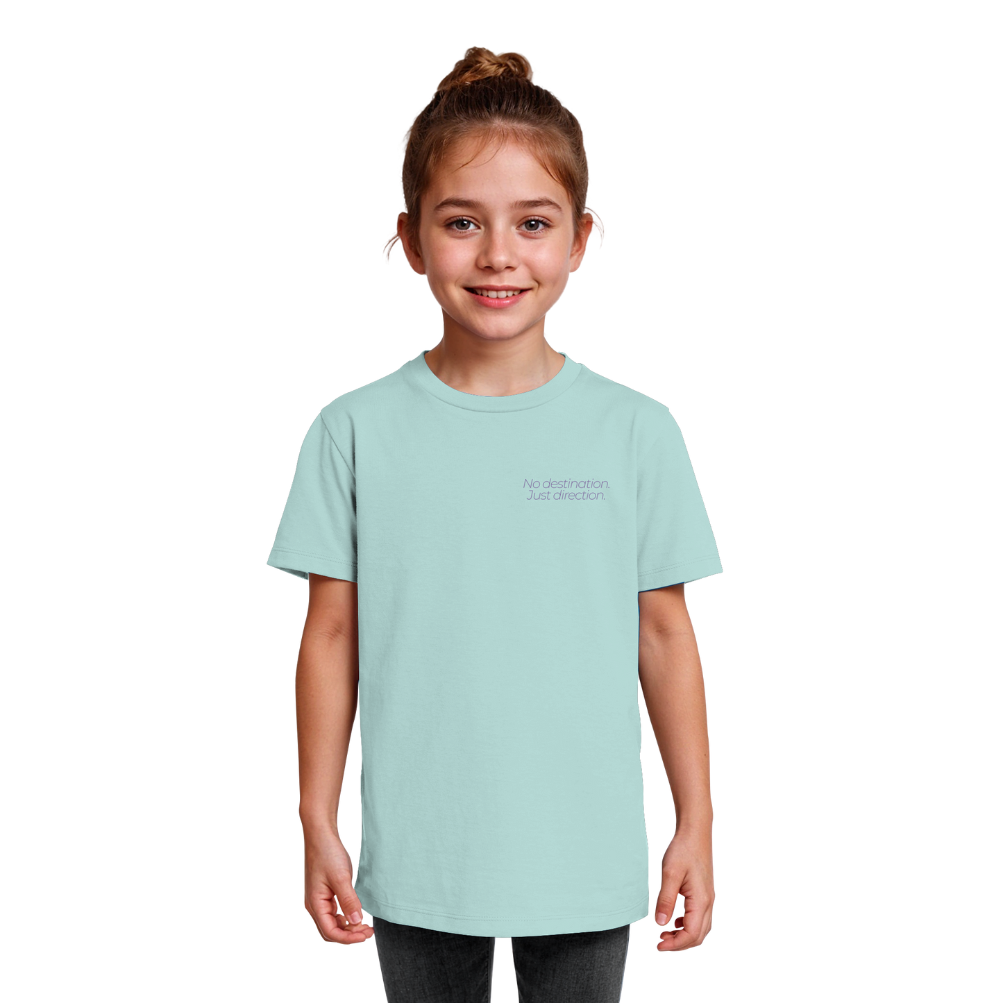 No destination. Just direction. - Kids Bio T-Shirt