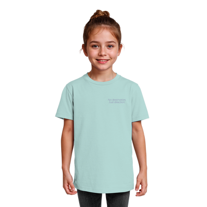 No destination. Just direction. - Kids Bio T-Shirt