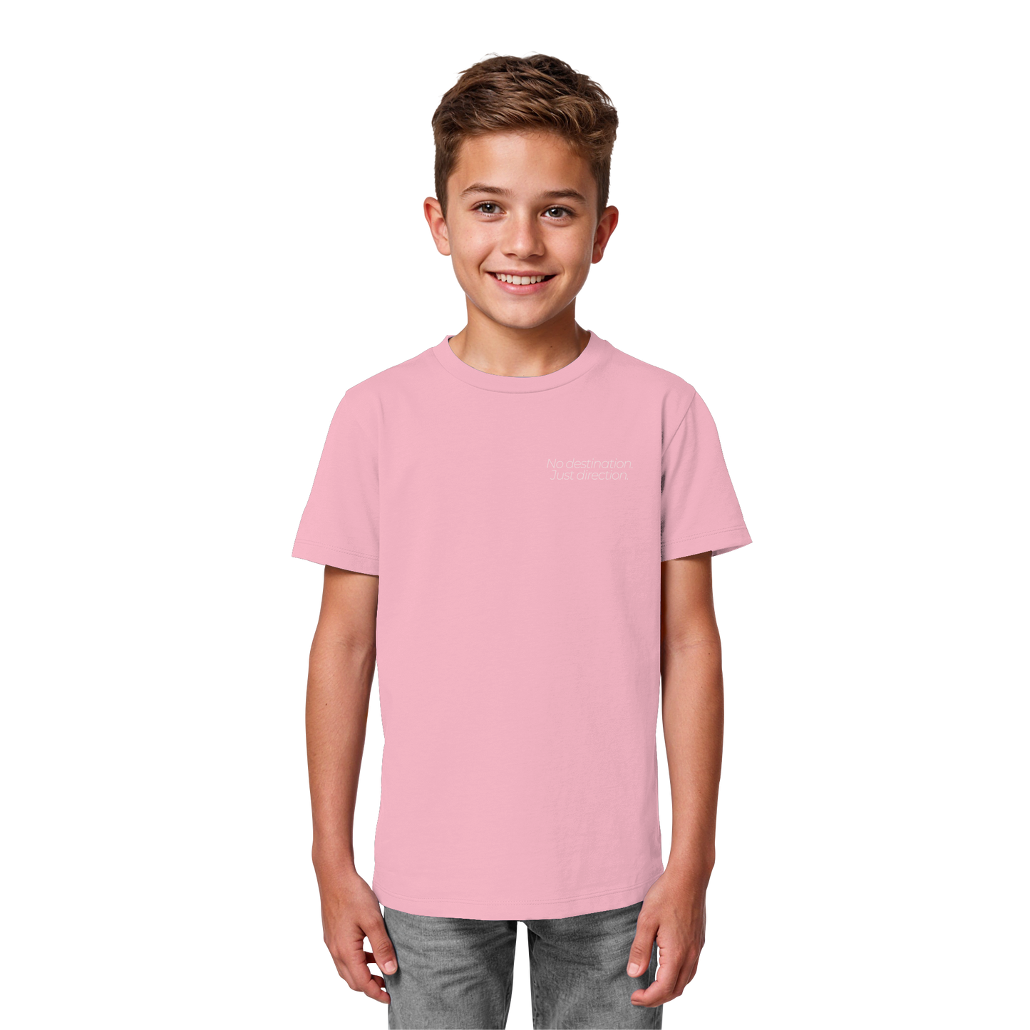 No destination. Just direction. - Kids Bio T-Shirt