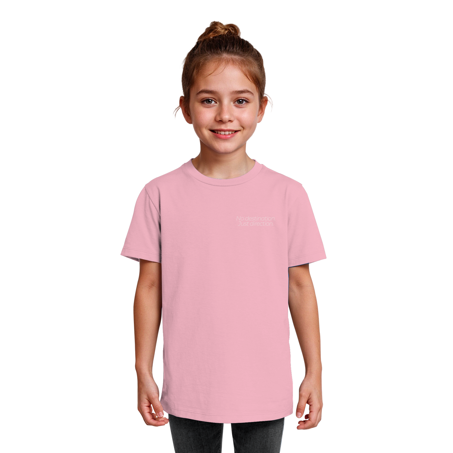 No destination. Just direction. - Kids Bio T-Shirt