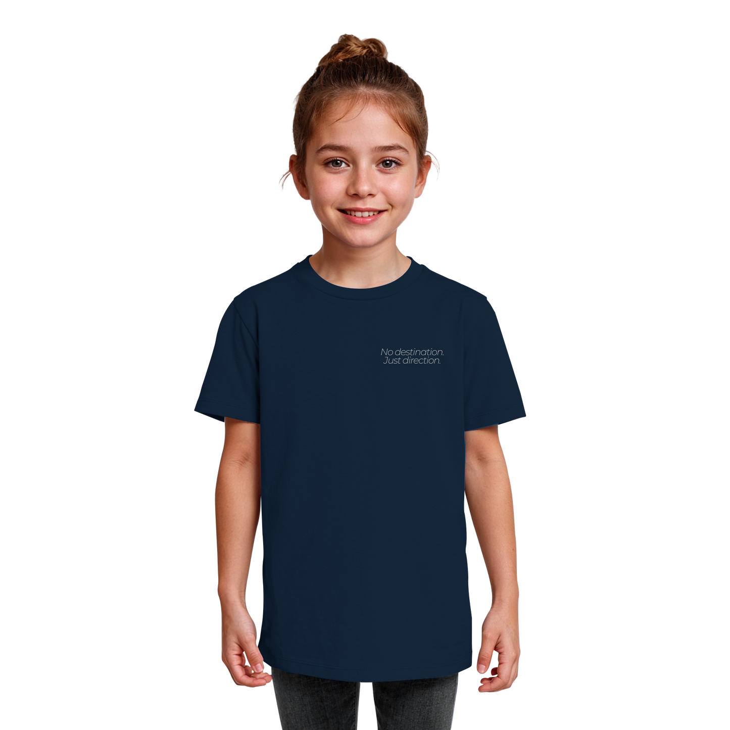 No destination. Just direction. - Kids Bio T-Shirt