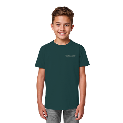 No destination. Just direction. - Kids Bio T-Shirt