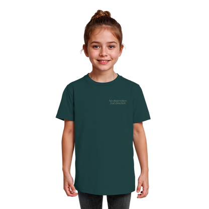 No destination. Just direction. - Kids Bio T-Shirt