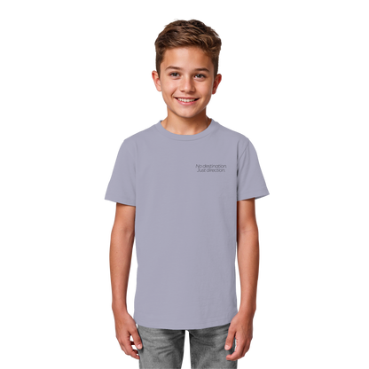 No destination. Just direction. - Kids Bio T-Shirt