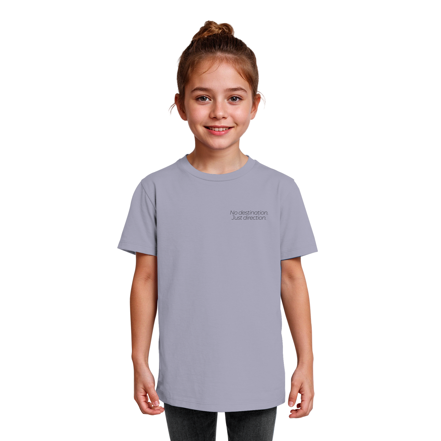 No destination. Just direction. - Kids Bio T-Shirt
