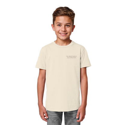 No destination. Just direction. - Kids Bio T-Shirt