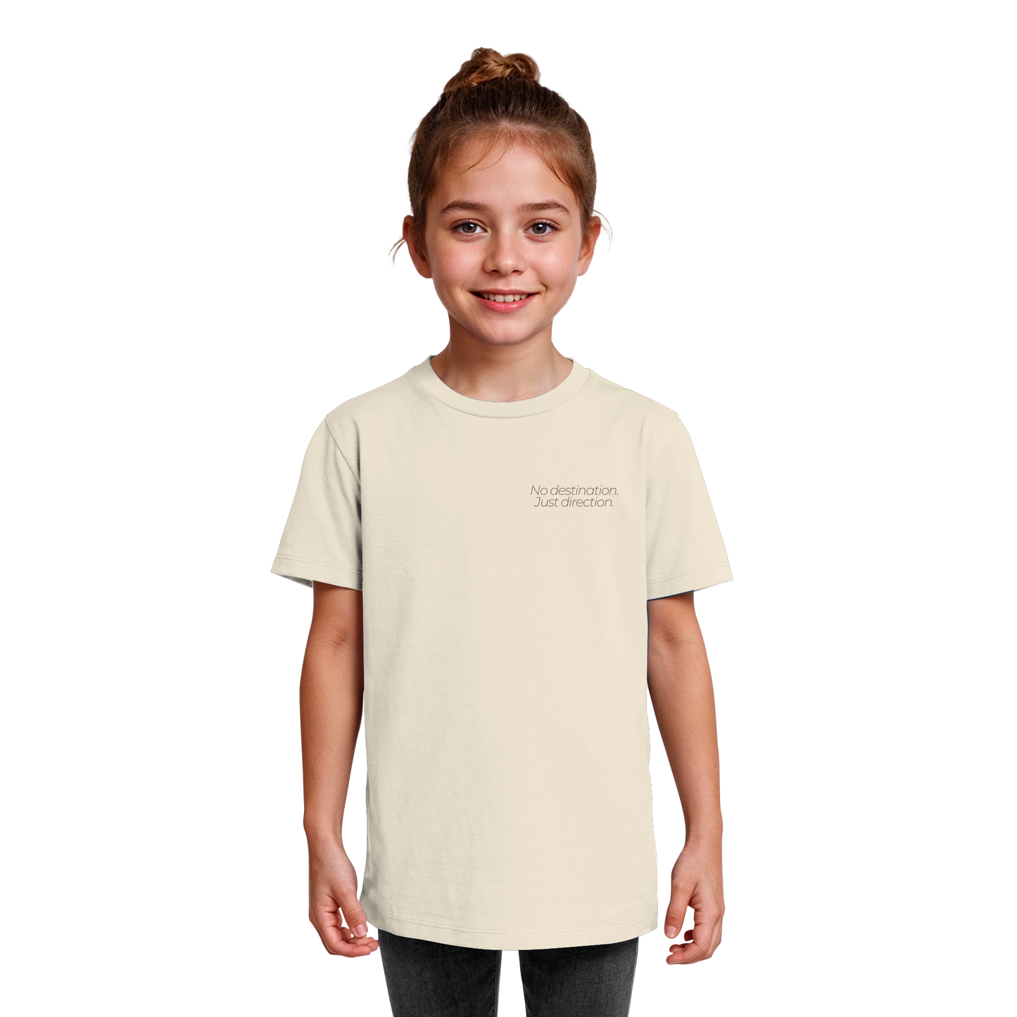 No destination. Just direction. - Kids Bio T-Shirt