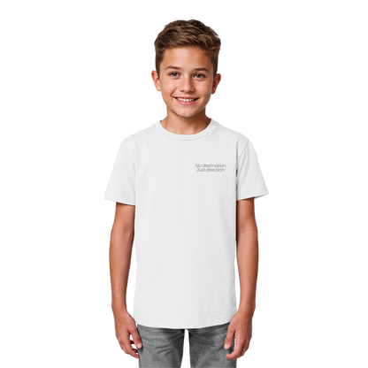 No destination. Just direction. - Kids Bio T-Shirt