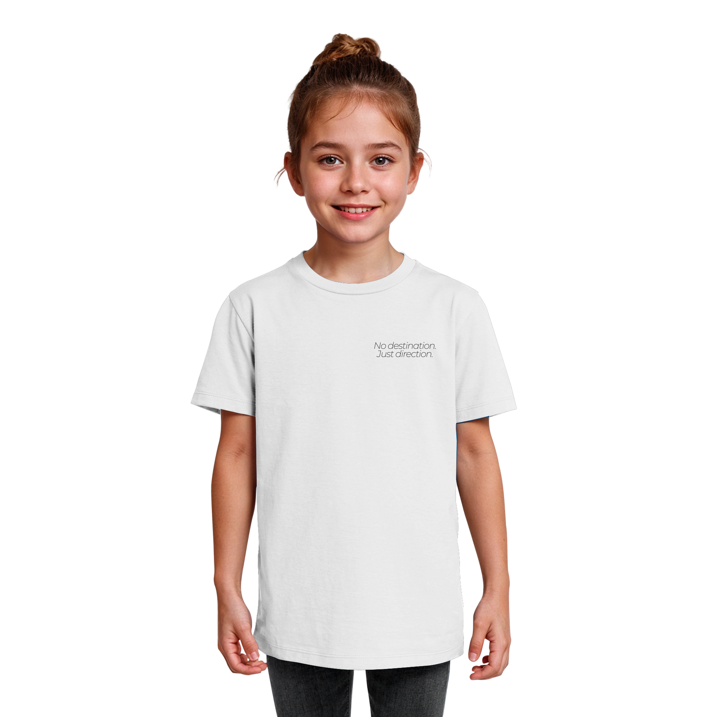 No destination. Just direction. - Kids Bio T-Shirt