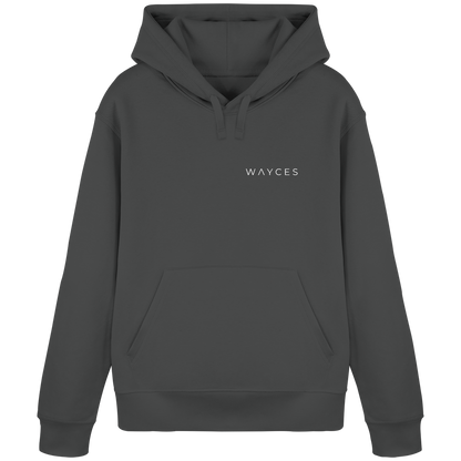 (somewhere) ways become places - Unisex Bio Basic Hoodie