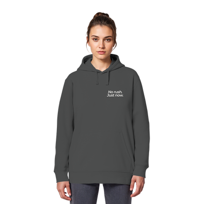 Grüne Wiese - No rush. Just now. - Unisex Bio Basic Hoodie