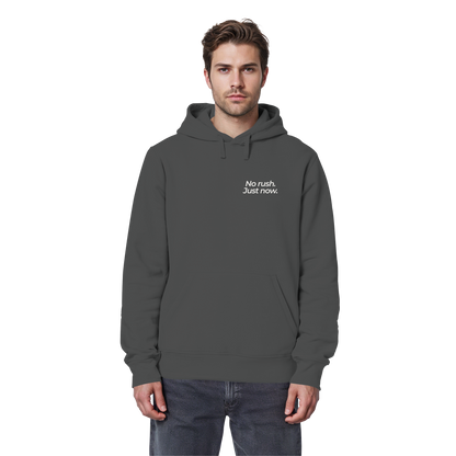 Grüne Wiese - No rush. Just now. - Unisex Bio Basic Hoodie