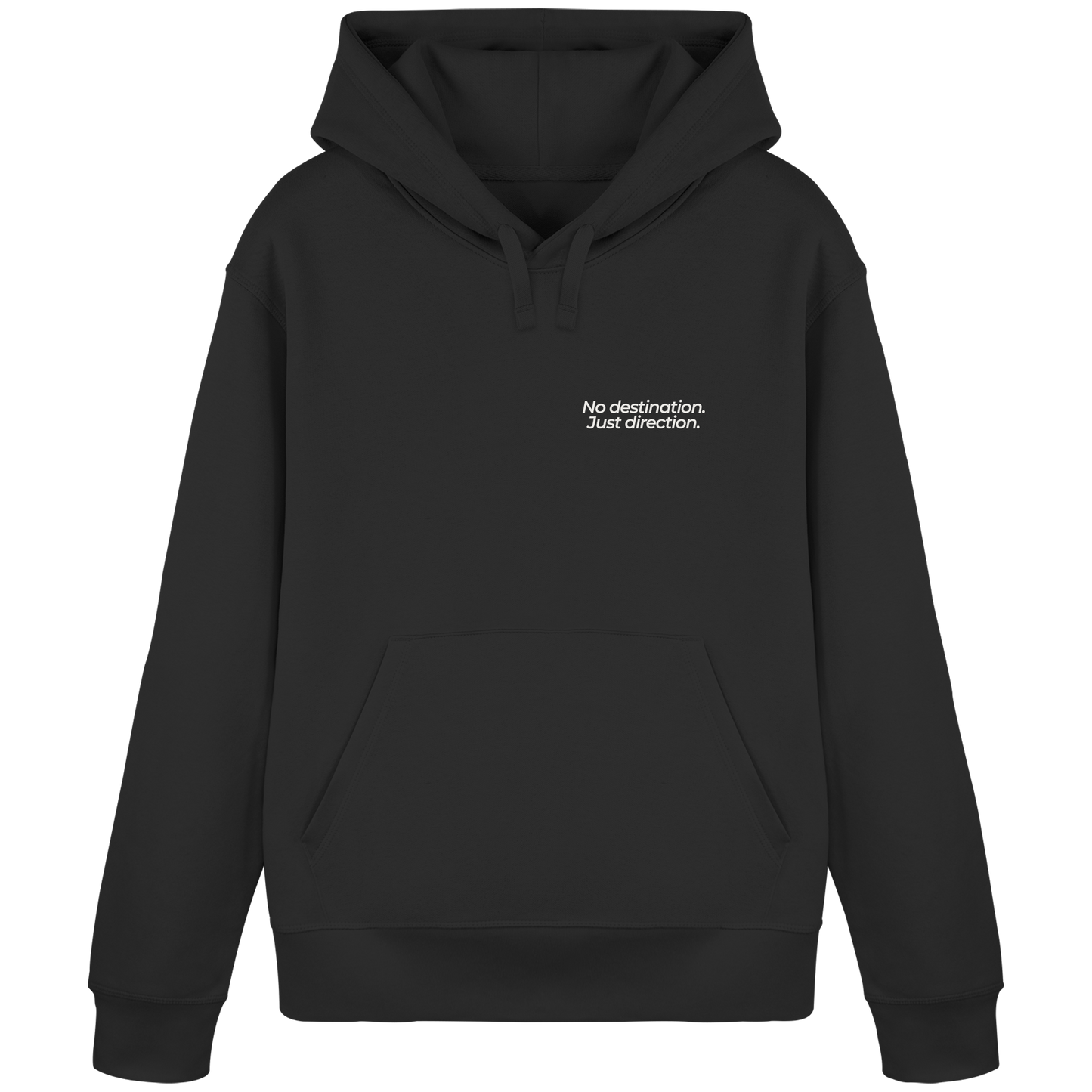Weg durch die Dünen - No destination. Just direction. - Unisex Bio Basic Hoodie