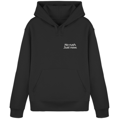 Grüne Wiese - No rush. Just now. - Unisex Bio Basic Hoodie