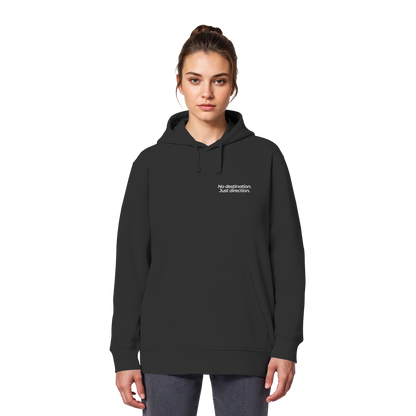Weg durch die Dünen - No destination. Just direction. - Unisex Bio Basic Hoodie