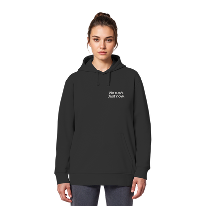 Grüne Wiese - No rush. Just now. - Unisex Bio Basic Hoodie