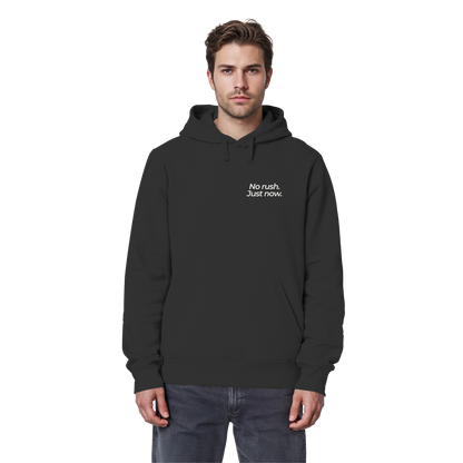 Grüne Wiese - No rush. Just now. - Unisex Bio Basic Hoodie