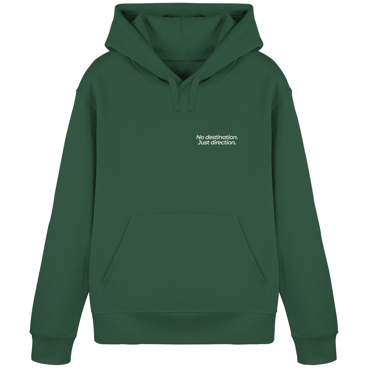Weg durch die Dünen - No destination. Just direction. - Unisex Bio Basic Hoodie