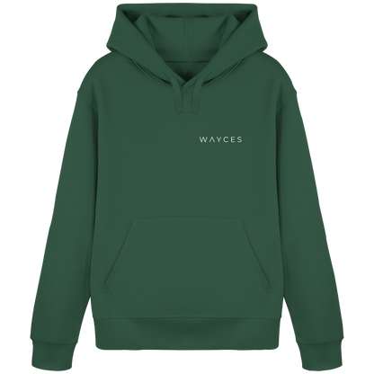 (somewhere) ways become places - Unisex Bio Basic Hoodie