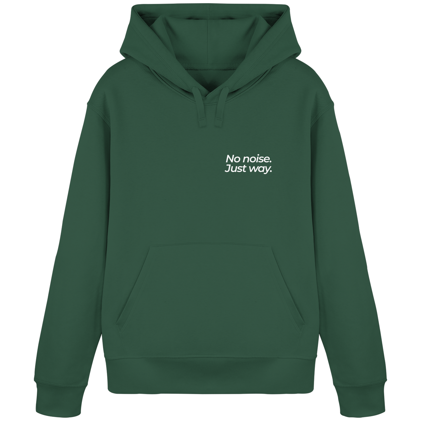 Waldweg - No noise. Just way. - Unisex Bio Basic Hoodie