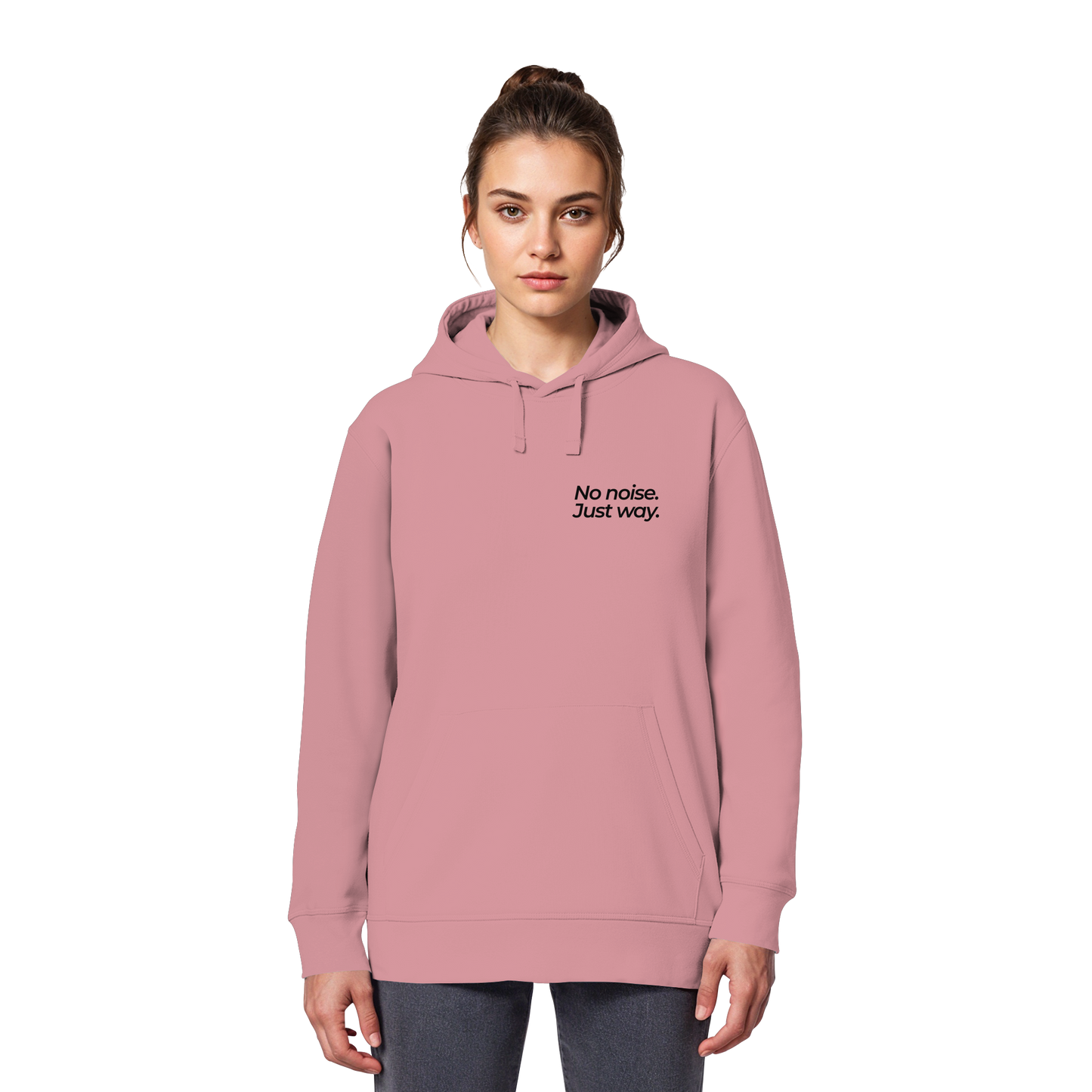 Waldweg - No noise. Just way. - Unisex Bio Basic Hoodie