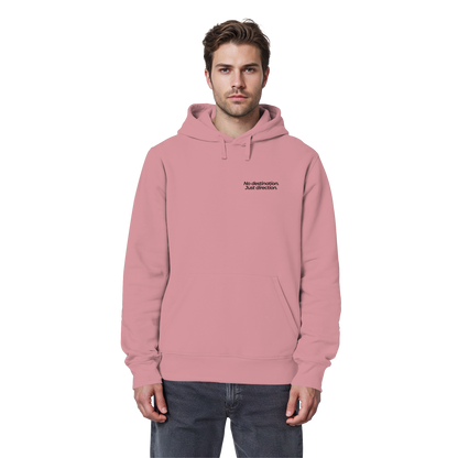 Weg durch die Dünen - No destination. Just direction. - Unisex Bio Basic Hoodie