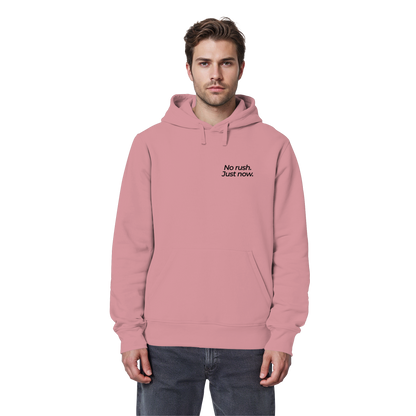 Grüne Wiese - No rush. Just now. - Unisex Bio Basic Hoodie