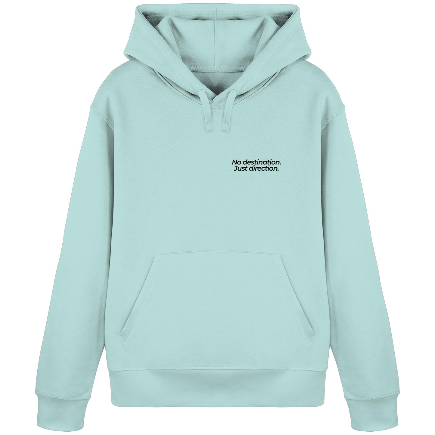 Weg durch die Dünen - No destination. Just direction. - Unisex Bio Basic Hoodie