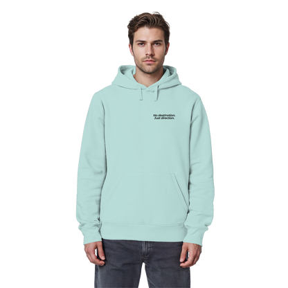 Weg durch die Dünen - No destination. Just direction. - Unisex Bio Basic Hoodie