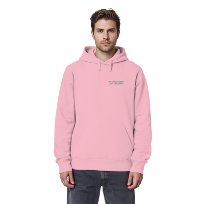 Weg durch die Dünen - No destination. Just direction. - Unisex Bio Basic Hoodie