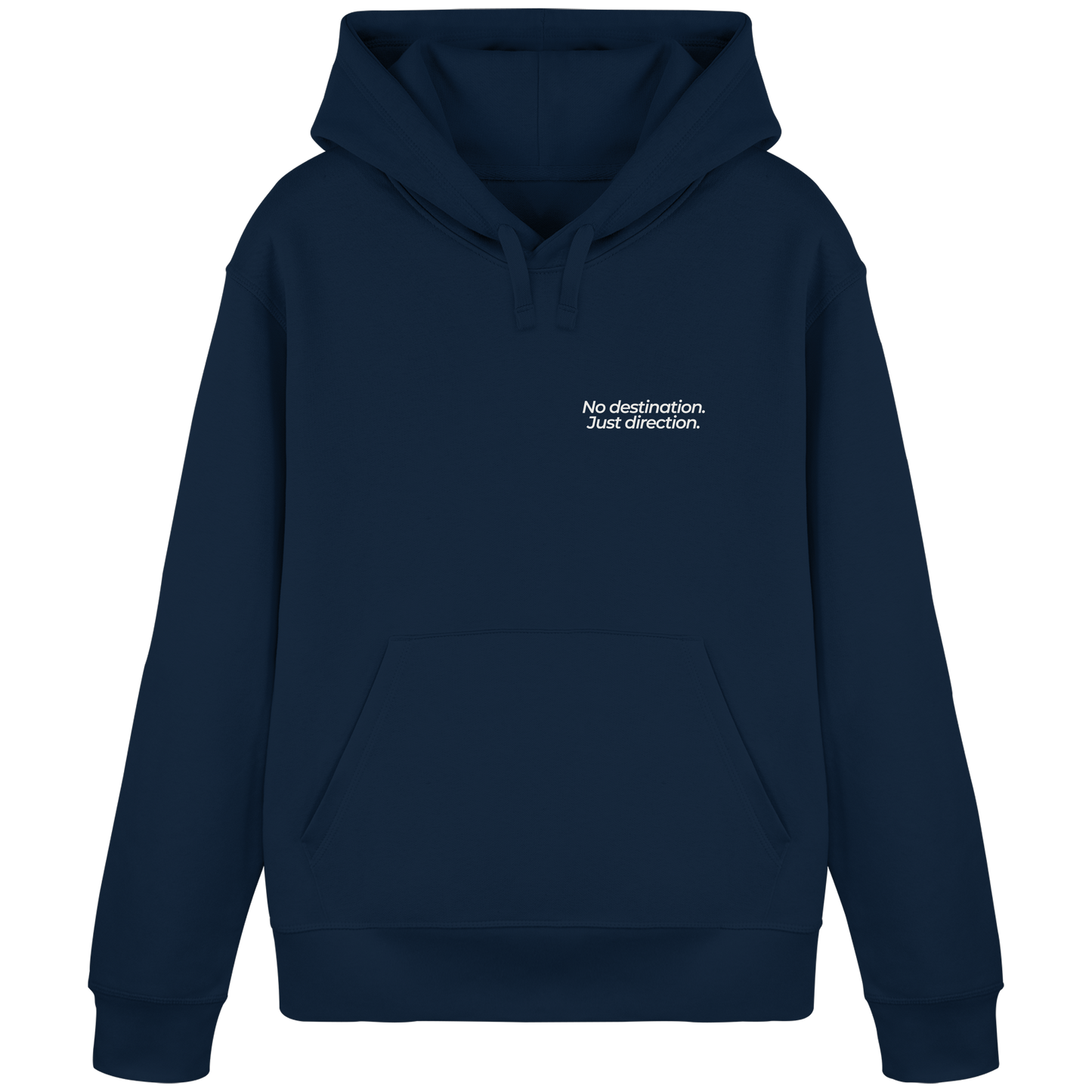 Weg durch die Dünen - No destination. Just direction. - Unisex Bio Basic Hoodie