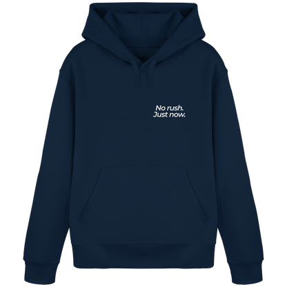 Grüne Wiese - No rush. Just now. - Unisex Bio Basic Hoodie