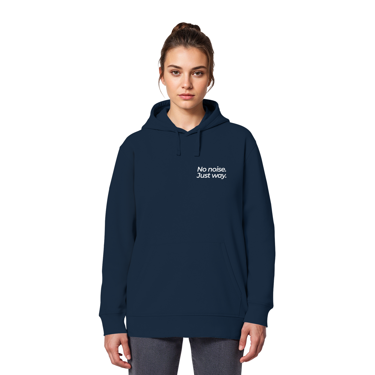 Waldweg - No noise. Just way. - Unisex Bio Basic Hoodie
