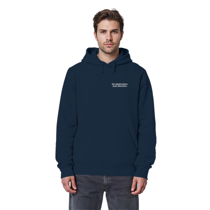 Weg durch die Dünen - No destination. Just direction. - Unisex Bio Basic Hoodie