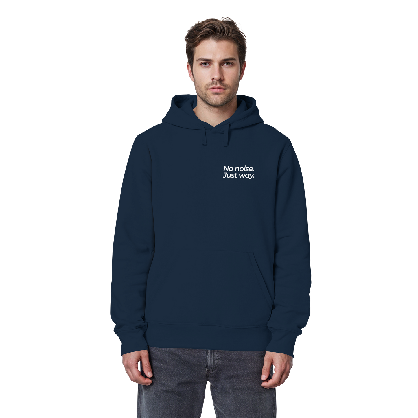 Waldweg - No noise. Just way. - Unisex Bio Basic Hoodie
