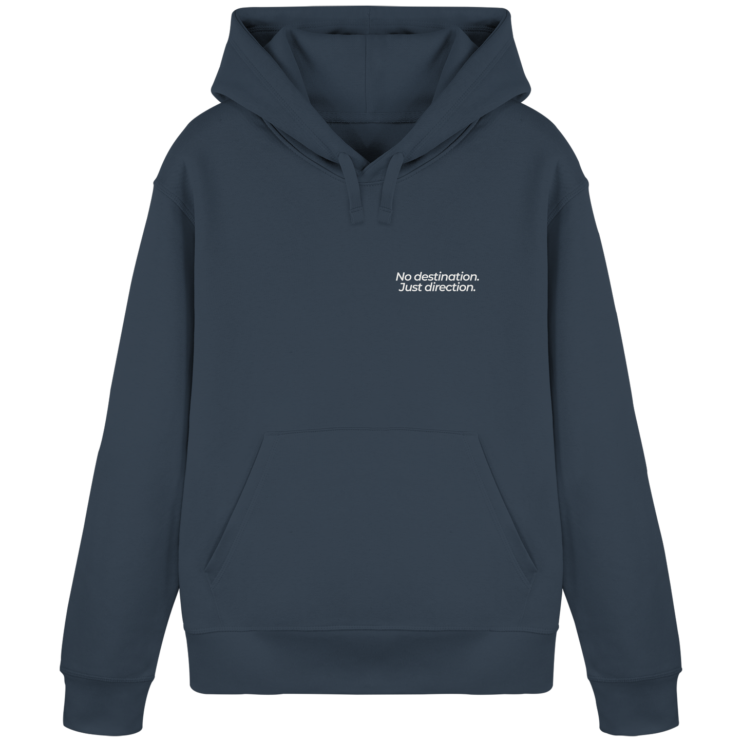 Weg durch die Dünen - No destination. Just direction. - Unisex Bio Basic Hoodie