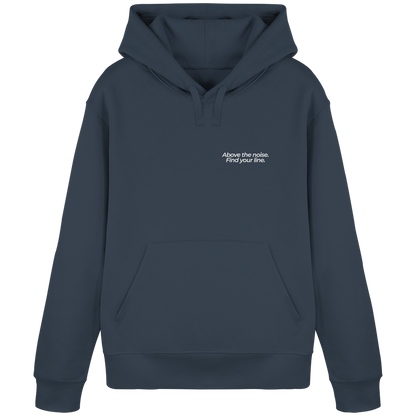 Berggipfel - Above the noise. Find jour line. - Unisex Bio Basic Hoodie