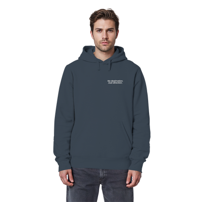 Weg durch die Dünen - No destination. Just direction. - Unisex Bio Basic Hoodie