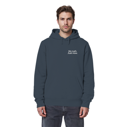 Grüne Wiese - No rush. Just now. - Unisex Bio Basic Hoodie