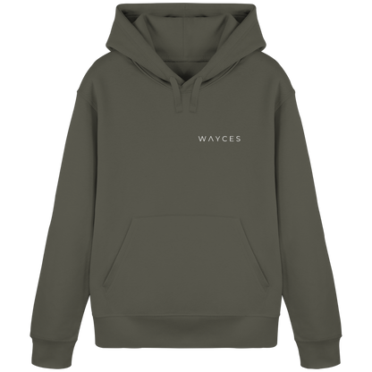 (somewhere) ways become places - Unisex Bio Basic Hoodie
