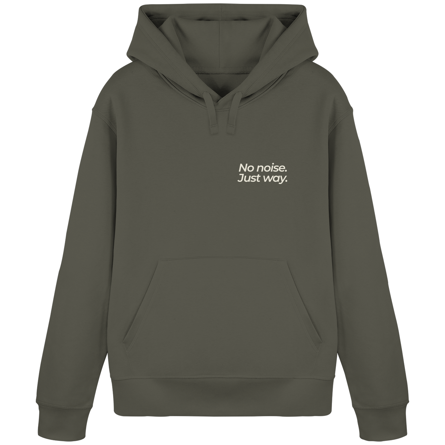 Waldweg - No noise. Just way. - Unisex Bio Basic Hoodie