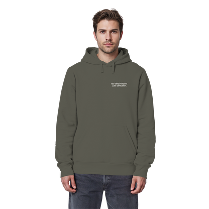 Weg durch die Dünen - No destination. Just direction. - Unisex Bio Basic Hoodie