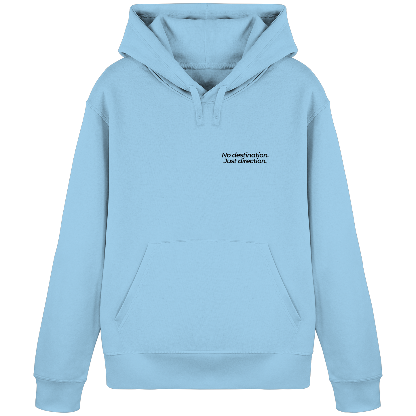 Weg durch die Dünen - No destination. Just direction. - Unisex Bio Basic Hoodie