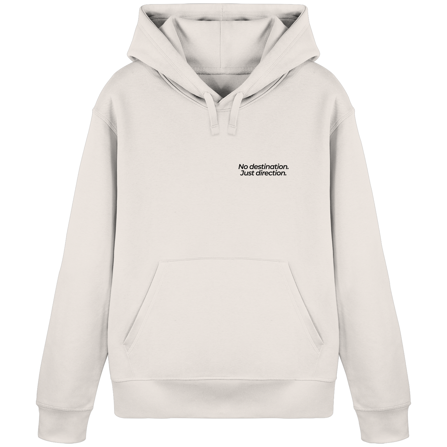 Weg durch die Dünen - No destination. Just direction. - Unisex Bio Basic Hoodie