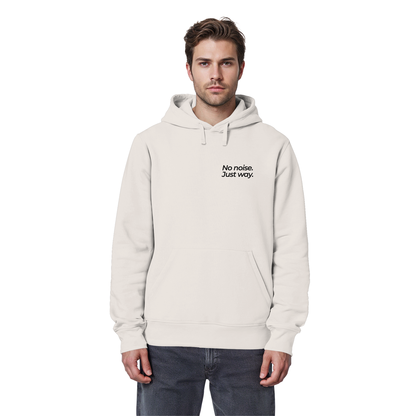 Waldweg - No noise. Just way. - Unisex Bio Basic Hoodie