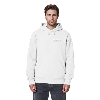 Weg durch die Dünen - No destination. Just direction. - Unisex Bio Basic Hoodie