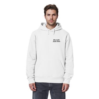 Grüne Wiese - No rush. Just now. - Unisex Bio Basic Hoodie